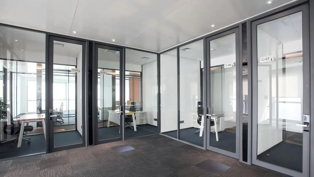 framed-glass-door-modern-office